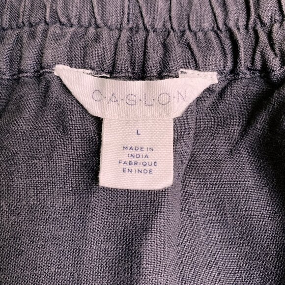 Caslon 100% Linen Gray Mini Skirt - Picture 5 of 6